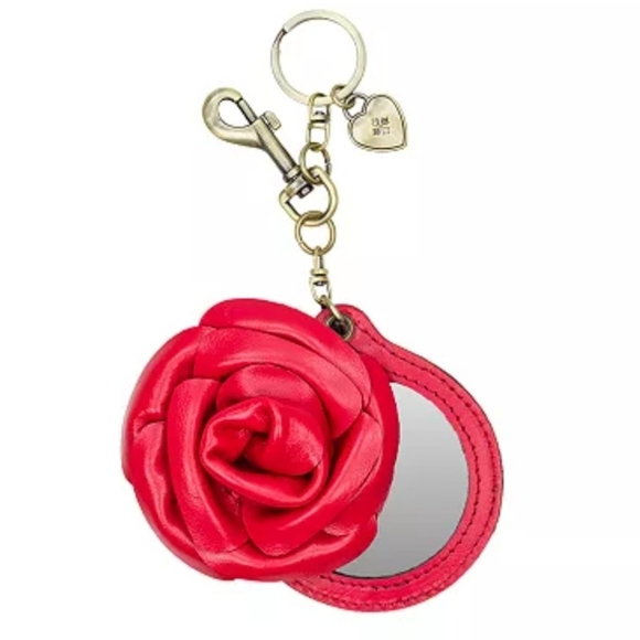 Patricia Nash Rose Mirror Bag Charm - NWT - Picture 2 of 4